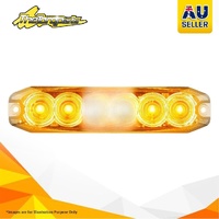 AMBER 6 MODULE LED EMERGENCY LAMP 12/24V 3M TAPE FLUSH MNT