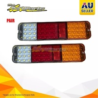 Pair LED Tail Light With Bracket Tray Back For Ford Ranger 4X2 PX 2.2L/2.5L/3.2L