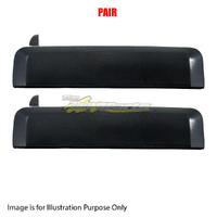 Pair Door Handle Outer RH Front=RH Rear Black For NISSAN/DATSUN NAVARA UTE D21