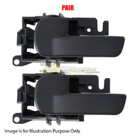 Pair Door Handle Inner LH Front=LH Rear Black For NISSAN/DATSUN NAVARA UTE DM40