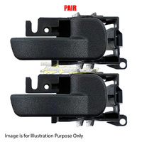 Pair Door Handle Inner RH Front=RH Rear Black For NISSAN/DATSUN NAVARA UTE DM40