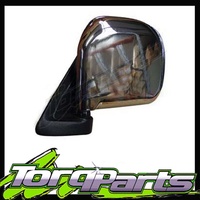 MIRROR LH MANUAL CHROME SUIT LH10 HIACE TOYOTA 89-05 DOOR SIDE REAR VISION