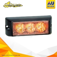 LED Amber Emergency Warning Lamp 12/24V Black Hosing 19cm LEAD