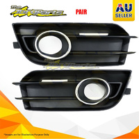 Pair New Fog Lamp Cover Left-Right Front Chrome Suit For AUDI A1 10/10-11/14