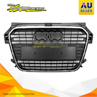 Grille Chrome/Grey No Sensor Holes Suit For AUDI A1 10/10-11/14