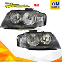 Pair Head Lamp Left-Right No Xenon For AUDI A3 06/04-07/08 WAUZZZ8P