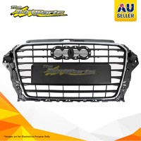 Grille Silver/Grey Not For S-Line For AUDI A3 02/13-07/16 5DOOR WAUZZZ8V