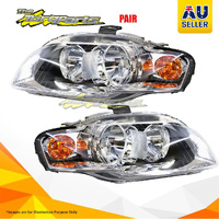 Pair Head Lamp Left-Right No Xenon Amber Cap For AUDI A4 B7 SEDAN WAUZZZ8E