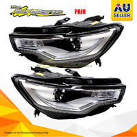 Pair Head Lamp Left-Right With Xenon No Adaptive No LED For AUDI A6 06/11-05/15