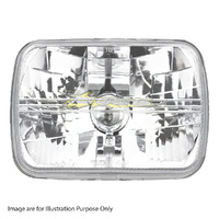 Head Lamp Left= Right H4 Sq 7Inch With Globe, Glass For NISSAN/DATSUN URVAN E24