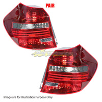 Pair Tail Lamp Left-Right Tinted Red NoLED For BMW 1SERIES 01/07-09/11 E87 5DOOR