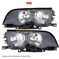 Pair Head Lamp Left-Right Hand For BMW 3SERIES SEDAN ??/98-09/01 E46 SEDAN