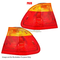 Pair Tail Lamp Left-Right Amber Amber On Top For BMW 3SERIES SEDAN E46 SEDAN