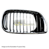 Grille Right Hand Black/Chrome For BMW 3SERIES SEDAN E46 SEDAN SPORT/STD