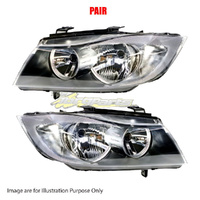Pair New Head Lamp Left-Right Hand No Xenon Suit For BMW 3SERIES SEDAN E90 SEDAN