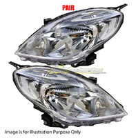 Pair New Head Lamp Left-Right Hand For NISSAN/DATSUN ALMERA N17 SEDAN MNTBBAN17A