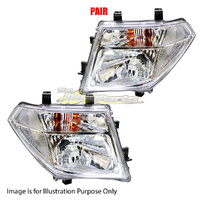 Pair Head Lamp Left-Right Manual Adjust For NISSAN/DATSUN PATHFINDER R51M SER1