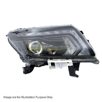 Head Lamp Right Black With LED Electric Adjust For NISSAN/DATSUN NAVARA UTE D23