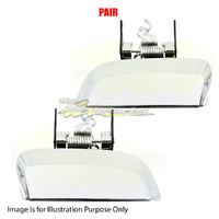 Pair Door Handle Outer Left-Right Rear Chrome For NISSAN/DATSUN PATHFINDER R51M