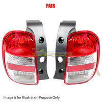 Pair New Tail Lamp LH-RH For NISSAN/DATSUN MICRA 09/10-04/15 K13 BADGE ON BAR