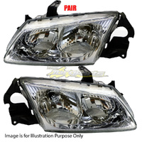 Pair Head Lamp Left-Right Glass Lens For NISSAN/DATSUN PULSAR N16 HATCH, SEDAN