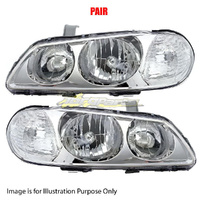 Pair Head Lamp Left-Right Hand Aftermarket For NISSAN/DATSUN PULSAR N16 SEDAN