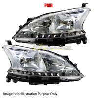 Pair Head Lamp Left-Right ST-L ONLY No Xenon For NISSAN/DATSUN PULSAR B17 SED