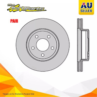 Pair Protex Front Rotor For FORD FAIRMONT BA/BF 5.4ltr BARRA 220 V8 24V SOHC VCT