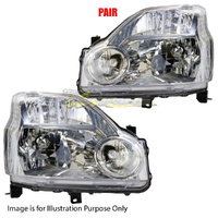 Pair Head Lamp Left-Right Hand For NISSAN/DATSUN XTRAIL T31 SER1 JN1@NTA31A