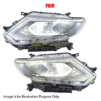 Pair Head Lamp Left-Right W/LED W/Projector For NISSAN/DATSUN XTRAIL T32 SER1