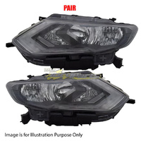 Pair Head Lamp Left-Right LED TYPE For NISSAN/DATSUN XTRAIL T32 SER2 JN1@AT32A