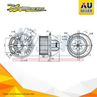 Nissens AC Heater Fan Blower Motor For BMW 1 SERIES E82 E87 E88 3 SERIES E90 E91
