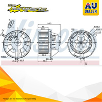 New Nissens AC Heater Fan Blower Motor For AUDI A3 8P 06-12, VW CADDY 10-15