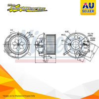 Nissens AC Heater Fan Blower Motor For AUDI A3 8P 03- 13 AUDI Q3 8U 6/11> AUDI TT