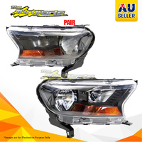 Pair Head Lamp Left-Right Electric Adjust No Projector For Ford Ranger Ute PX