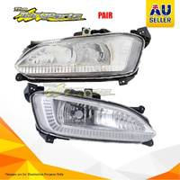 Genuine Pair Fog Lamp Left-Right One Globe Active For HYUNDAI SANTA FE WAGON