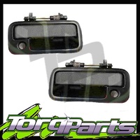 DOOR HANDLES BLACK OUTER PAIR SUIT HOLDEN RODEO TF 88-03 FRONT