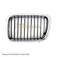 Grille Left Black/Chrome For BMW 3SERIES COUPE/CONVERTIBLE/HATCH E36