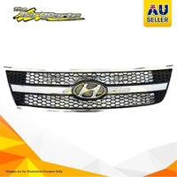 Genuine Grille Black/Chrome For Hyundai ILOAD/IMAX TQ 1HORIZONTAL BAR ON GRILLE