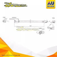 Hydraulic Hose Front For FORD FALCON XW XW PETROL 3.1ltr 188,221,302 WIND l6 12V