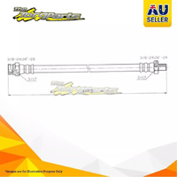 Hydraulic Hose Front For HOLDEN BELMONT HJ HJ/HQ HQ/HX HX Petrol 5.0l 308 V8 16V