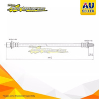 Hydraulic Hose Rear For TOYOTA LANDCRUISER PZJ73R PZJ73 Diesel 3.5ltr 1PZ l5