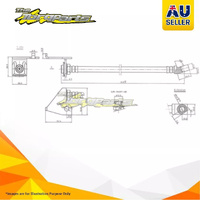 Hydraulic Hose Frnt For FORD FALCON GS XC XC Petrol 200,250,302/351 CLEVELAND