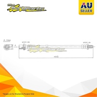 Hydraulic Hose Rear For TOYOTA 4 RUNNER LN61R LN61 Diesel, YN60R YN60 Petrol