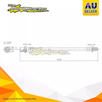 Hydraulic Hose Rear For TOYOTA LANDCRUISER FJ73R FJ73/FJ75R FJ75 Petrol 4.0l 3F