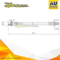 Hydraulic Hose Rear For TOYOTA LANDCRUISER FJ80R FJ80 PETROL 4.0ltr 3F/3FE 12V