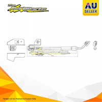Hydraulic Hose Rear For FORD FALCON XR8 AU2 AU2/AU3 AU3/BA BA/BF BF Petrol