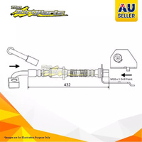 Hydraulic Hose Rear For FORD FAIRMONT LPG BF BF LPG 4.0 litre BARRA E-GAS 16 24V