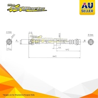 Hydraulic Hose Rear For FORD ESCAPE XLS,XLT,LIMITED BA,ZA,ZB U021,U041,U02Z,U04Z
