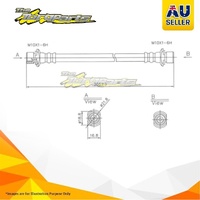 Hydraulic Hose Rear For TOYOTA COROLLA/CSI AE101R AE101 Petrol 1.6l 4AFE l4 16V